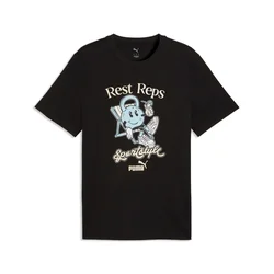 Puma GRAPHIC QUOTE TEE, moška majica, črna 693494