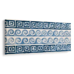 Slika mornarske spirale v modrem - 80x40