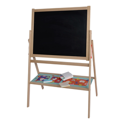 Drevená magnetická tabuľa Standing Blackboard Eichhorn skladacia s 12 doplnkami od 3 rokov EH2588
