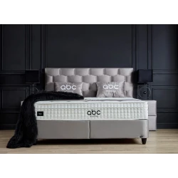Boxspring postelja PALERMO 180x200cm - siva