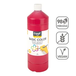 Tempera barva Creall 500 ml - temno rdeča