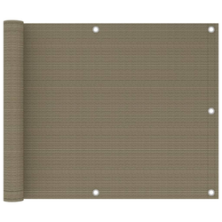 Balkonski zastor smeđe-sivi 75 x 300 cm HDPE