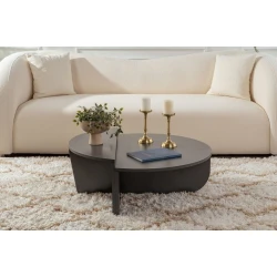 Hanah Home Klub sto-set Orion, 90x60x30, 85x30x35cm, 2 komada, Antracit