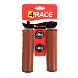 4Race Ročaji rjava imitacija usnja 130 mm