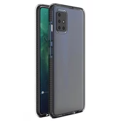 Futrola Spring clear TPU za Xiaomi Redmi Note 9/Redmi 10X 4G - Crna KP10547