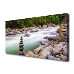 tulup.si Slika na platnu Forest river stream gore 120x60 cm