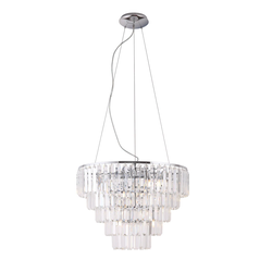MAXLIGHT P0260 - Luster na sajli MONACO 15xG9/40W/230V prečnik 60 cm hrom
