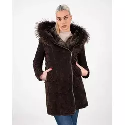INVENTO Ženski monton Kia, Braon