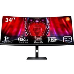 Xiaomi Gaming monitor G34WQi, 34, 3440 x 1440, 180 Hz, HDR10, Crni