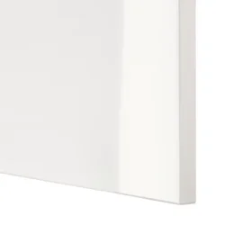 BESTA Kombinacija zidnih ormarića, bela/Selsviken v. sjaj, 120x42x64 cm