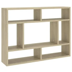 Zidna polica boja hrasta 75 x 16 x 55 cm konstruirano drvo