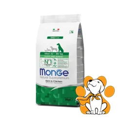 Monge Maxi 32 - 80kg Puppy&Junior with Chicken 3kg, Hrana za štence velikih rasa