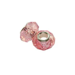 Akrilna perla u PANDORA stilu 9*15 mm roze