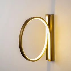Opviq Halka 13305 Zidna lampa, Zlatna