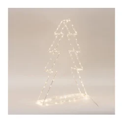 LED spoljašnja božićna dekoracija 120xLED/2,1W/230V IP44 topla bela jelka 60 cm