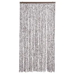 Zastor protiv muha smeđa i bež 100 x 200 cm od šenila