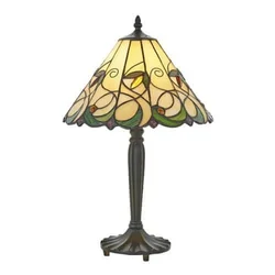 Endon 64195 - Stona lampa Tiffany JAMELIA 1xE27/60W/230V prečnik 31 cm