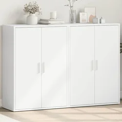 Komoda 2 kom bijela 60x31x84 cm od konstruiranog drva