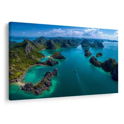 Slika tropska laguna iz zraka - 40x30
