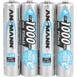 Ansmann Micro (AAA) akumulator NiMH Ansmann HR03 1000 mAh 1.2 V 4 kosi