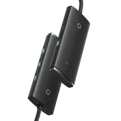 Baseus hub USB 3.0 4xTipA TipC 1m črn WKQX030101