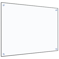 Kuhinjska zaštita od prskanja prozirna 80x60 cm kaljeno staklo