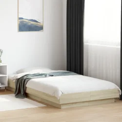 Okvir za krevet boja hrasta 75x190 cm od konstruiranog drva