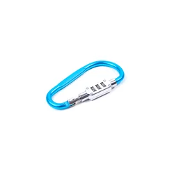 Aga Karabina s kodno ključavnico 9x4,8 cm Modra