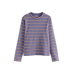 Next Majica indigo/vinsko rdeča/bela