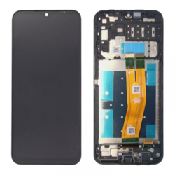 LCD za Samsung A14 4G/ A145P + Touch Screen crni WITH FRAME F-ORG SP