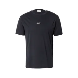 GANT Majica črna/bela
