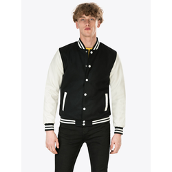 Oldschool College Jacket blk/wht