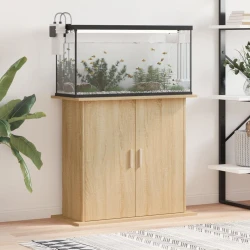Stalak za akvarij Sonoma hrast 81x36x73 cm Konstruirano drvo
