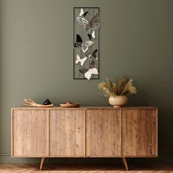 Wallity Zidna dekoracija Kelebek, 32x90x5 cm, Šarena