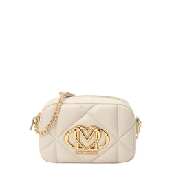 Love Moschino Torba za čez ramo slonovina/zlata