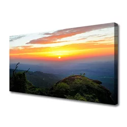 tulup.si Slika na platnu Forest landscape mountain nature 140x70 cm