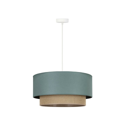 Duolla - Luster na sajli BOHO 1xE27/15W/230V prečnika 45 cm zelena/braon