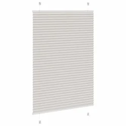 Plisirana roleta svijetlosiva 90x100 cm širina tkanine 89,4 cm