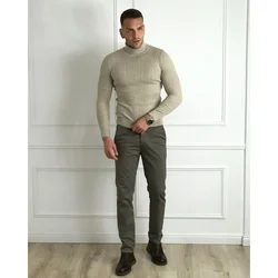 Muške sive deblje pantalone