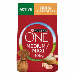 Purina One Medium/Maxi Active piščanec - 7 kg