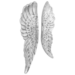 Skulptura Krila 2 pcs Srebrno 31 x 5 x 91 cm Aluminij