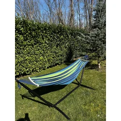 BOLZZ Ležaljka za plažu 2,4 m 003, Plavo-zelena