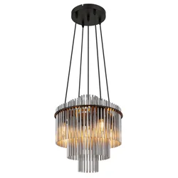 Globo 15698H2 - Luster na sajli GORLEY 5xE14/40W/230V crna