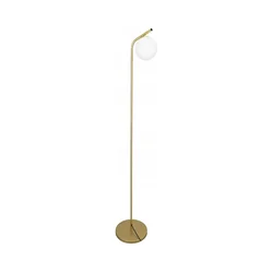 Podna lampa 1xE27/40W/230V zlatna/bela
