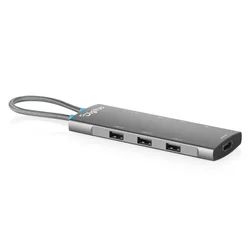 slomart Digitus Staciona zvezdišče USB-C 8-portno, HDMI 4K/60Hz, 2xUSB-A + 1xUSB-C 3.2, 3xUSB-A 2.0, PD 100W, DP 1.4