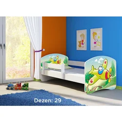 Deciji krevet ACMA II 140x70 + dusek 6 cm WHITE29