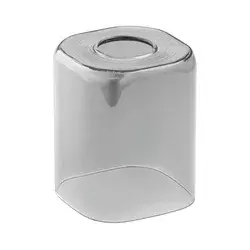 Zamensko staklo za luster E27 11x9,5 cm sivo