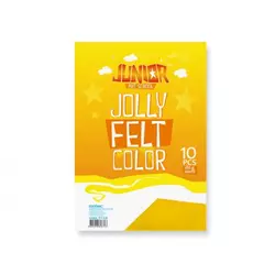 Jolly Color Felt, fini filc, žuta, A4, 10K ( 135020 )