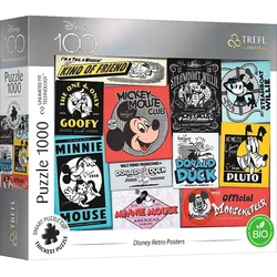Trefl Puzzle UFT Disney 100 Let: Retro plakati 1000 kosov