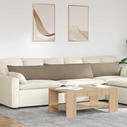 Jastučići za sofu 2 pcs Sivo-smeđa 200 x 40 cm tkanina